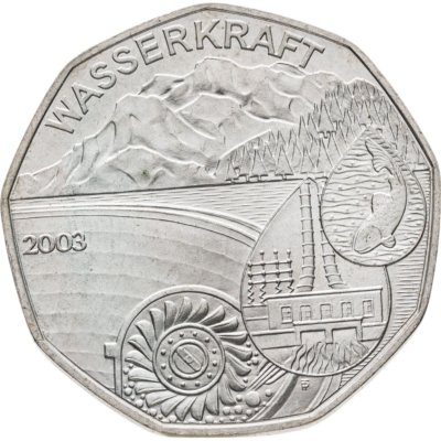 купить Австрия 5 евро (euro) 2003 "Гидроэлектростанция"