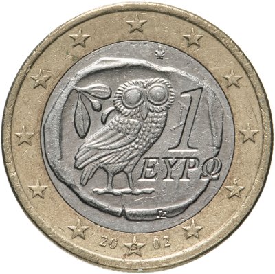 купить Греция 1 euro (евро) 2002