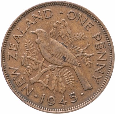 купить Новая Зеландия 1 пенни (penny) 1945