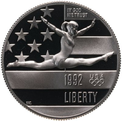 купить США 50 центов (1/2 доллара, half dollar) 1992 "XXV летние Олимпийские Игры, Барселона 1992", знак монетного двора "S" - Сан-Франциско