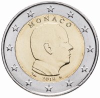 Купить Монако 2 евро 2018 Обычная