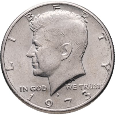 купить США 50 центов (1/2 доллара, half dollar) 1973 "Kennedy Half Dollar (Кеннеди)" D