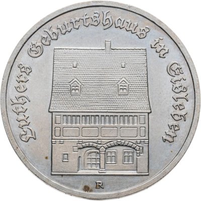 купить Германия (ГДР) 5 марок 1983 Родной дом Мартина Лютера в Эйслебене