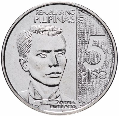 купить Филиппины 5 песо (piso) 2017-2018, случайная дата