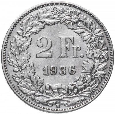 купить Швейцария 2 франка 1936