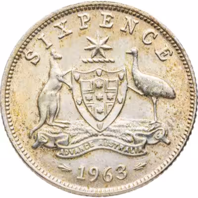 купить Австралия 6 пенсов (pence) 1963