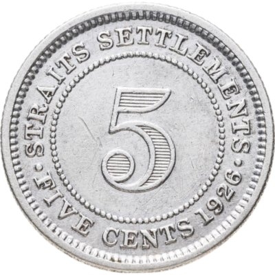 купить Стрейтс Сеттлментс 5 центов 1926