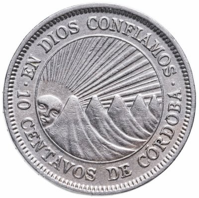 купить Никарагуа 10 сентаво (centavos) 1939