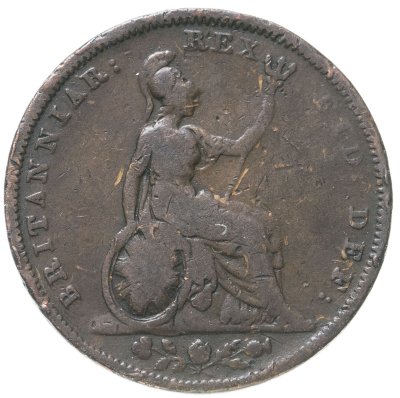 купить Великобритания 1 фартинг 1826
