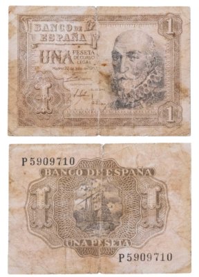 купить Испания 1 песета 1953