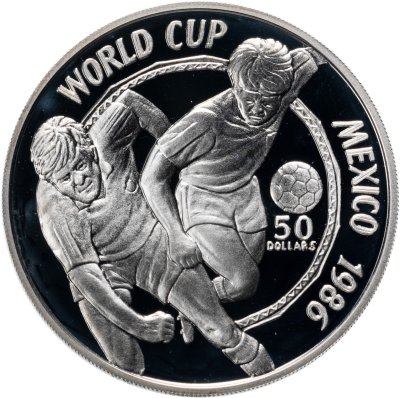 купить Ниуэ 50 долларов 1988 "Чемпионат мира по футболу 1986, Мексика"