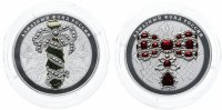 Купить 25 рублей 2017 СПМД Proof набор алмазный фонд 2 монеты бант-склаваж и портбукет (в специальном исполнении)
