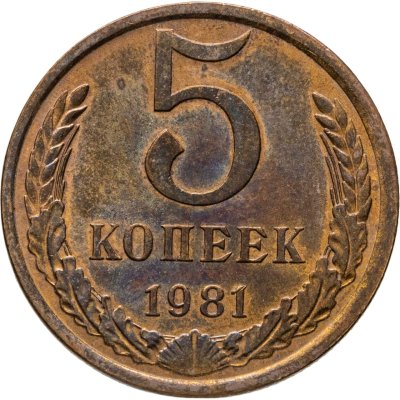 купить 5 копеек 1981