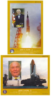 купить Палау набор из 2-х почтовых блоков 1962 "Космос. Космонавт Джон Гленн"