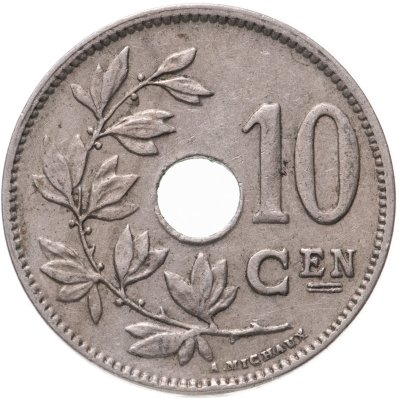 купить Бельгия 10 сантимов (centimes) 1926 Надпись на голландском "BELGIE"