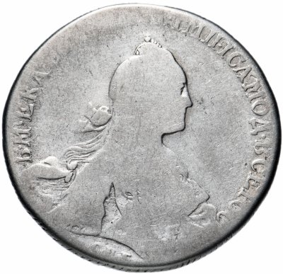 купить 1 рубль 1766 СПБ-TI-АШ стандартный чекан