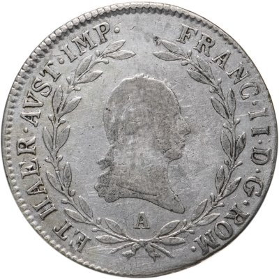 купить Австрия 20 крейцеров (kreuzer) 1806 A знак монетного двора "A" - Вена