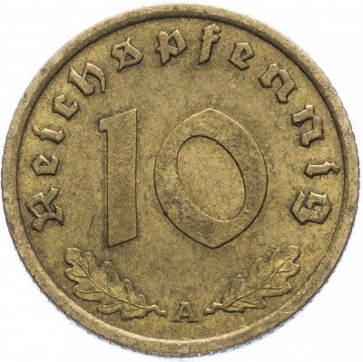 купить Германия (Третий Рейх) 10 рейх пфеннигов 1939 "А"