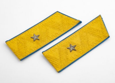 купить Погоны парадные генерал-майора ВВС СССР обр. 1955 г., ткань, вышивка, СССР, ткань, СССР, 1955 г.