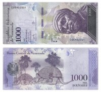 Купить Венесуэла 1000 боливар 2017 (Pick 95b)