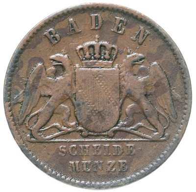 купить Германия, Баден 1 крейцер 1863