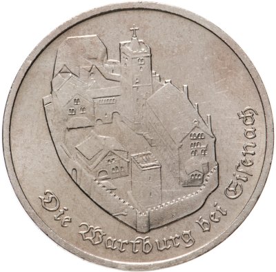 купить Германия (ГДР) 5 марок 1982 "Замок Вартбург"