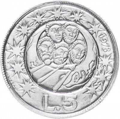 купить Сан-Марино 5 лир 1973