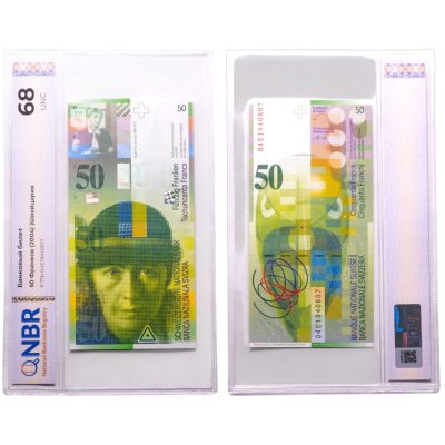 купить Швейцария 50 франков 2004 в слабе NBR UNC 68