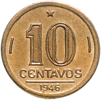 купить Бразилия 10 сентаво 1946
