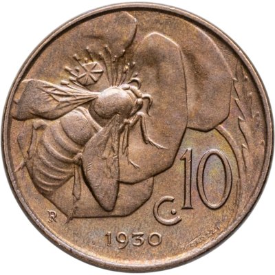 купить Италия 10 чентезимо (centesimi) 1930