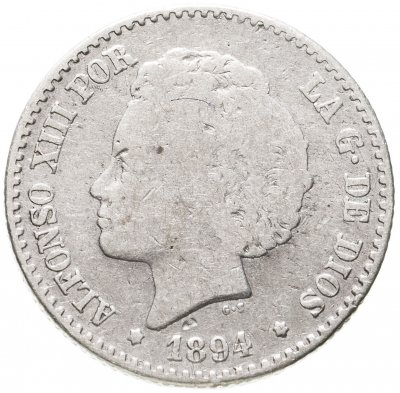 купить Испания, 50 сентимо (centimos) 1894