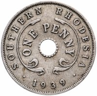 купить Южная Родезия 1 пенни (penny) 1939