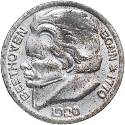 купить Германия (Бонн) нотгельд 10 пфеннигов 1920 "Людвиг ван Бетховен"