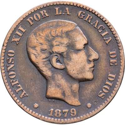 купить Испания 10 сентимо (centimos) 1879
