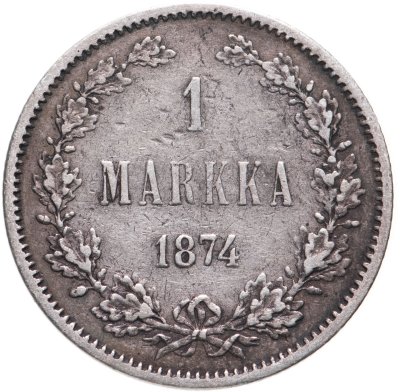 купить 1 марка 1874 S
