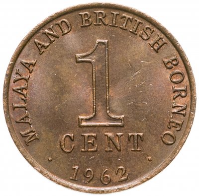 купить Малайя и Британское Борнео 1 цент (cent) 1962