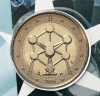 купить Бельгия 2 евро 2006 "Атомиум в Брюсселе" BU официальный блистер