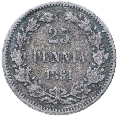 купить 25 пенни (pennia) 1891 L