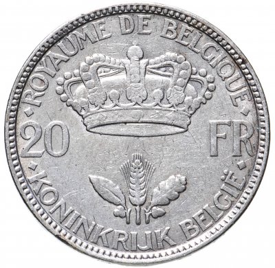 купить Бельгия 20 франков (francs) 1935