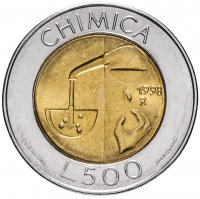 купить Сан-Марино 500 лир 1998 "Химия"