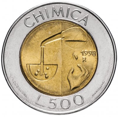 купить Сан-Марино 500 лир 1998 "Химия"