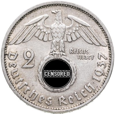 купить Германия (Третий Рейх) 2 рейхсмарки (reichsmark) 1937
