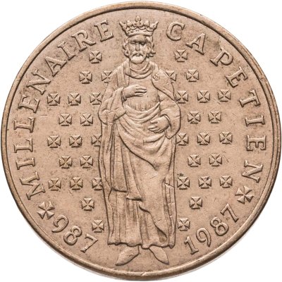 купить Франция 10 франков (francs) 1987 "Тысячелетие династии Капетингов"