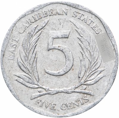 купить Восточные Карибы 5 центов (cents) 2002-2015, случайная дата