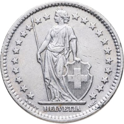 купить Швейцария 2 франка (franc) 1946