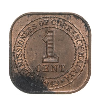 купить Малайя 1 цент (cent) 1943