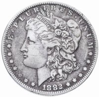 Купить США 1 доллар (dollar) 1882 Доллар Моргана, без отметки монетного двора