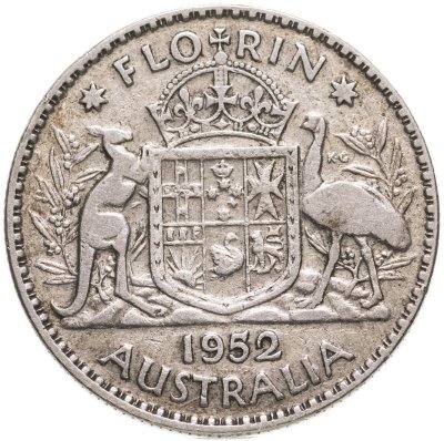 купить Австралия 1 флорин (2 шиллинга, florin) 1952