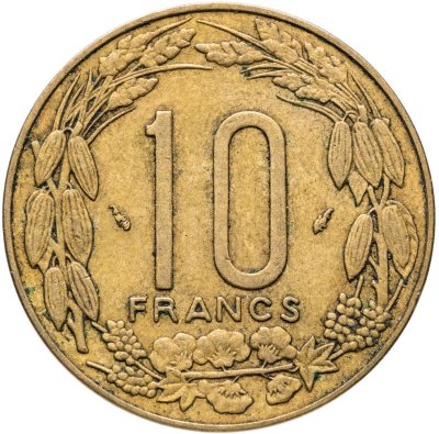 купить Центральная Африка (BEAC) 10 франков (francs) 1977