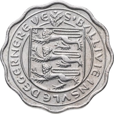 купить Остров Гернси 3 пенса (pence) 1959 (толщина 2,6 мм)